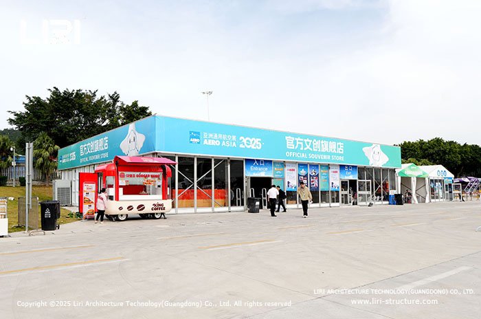 Can exhibition tents be customized in color? Aero Asia branded exhibition retail tent structure