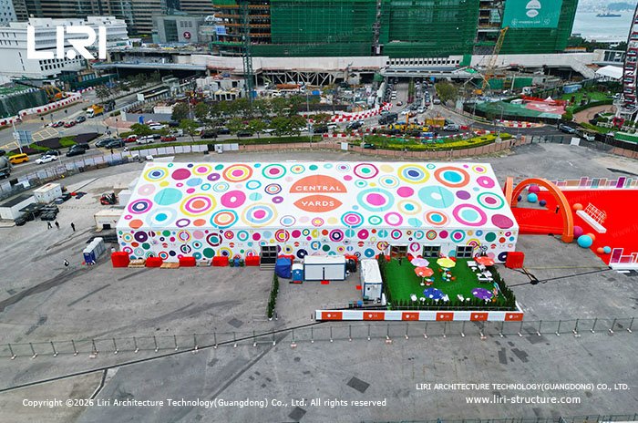 Can exhibition tents be customized in color? Once Upon a Toys Journey exhibition tent roof design
